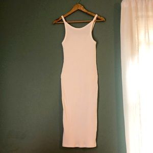 Zara woman sleeveless white dress.